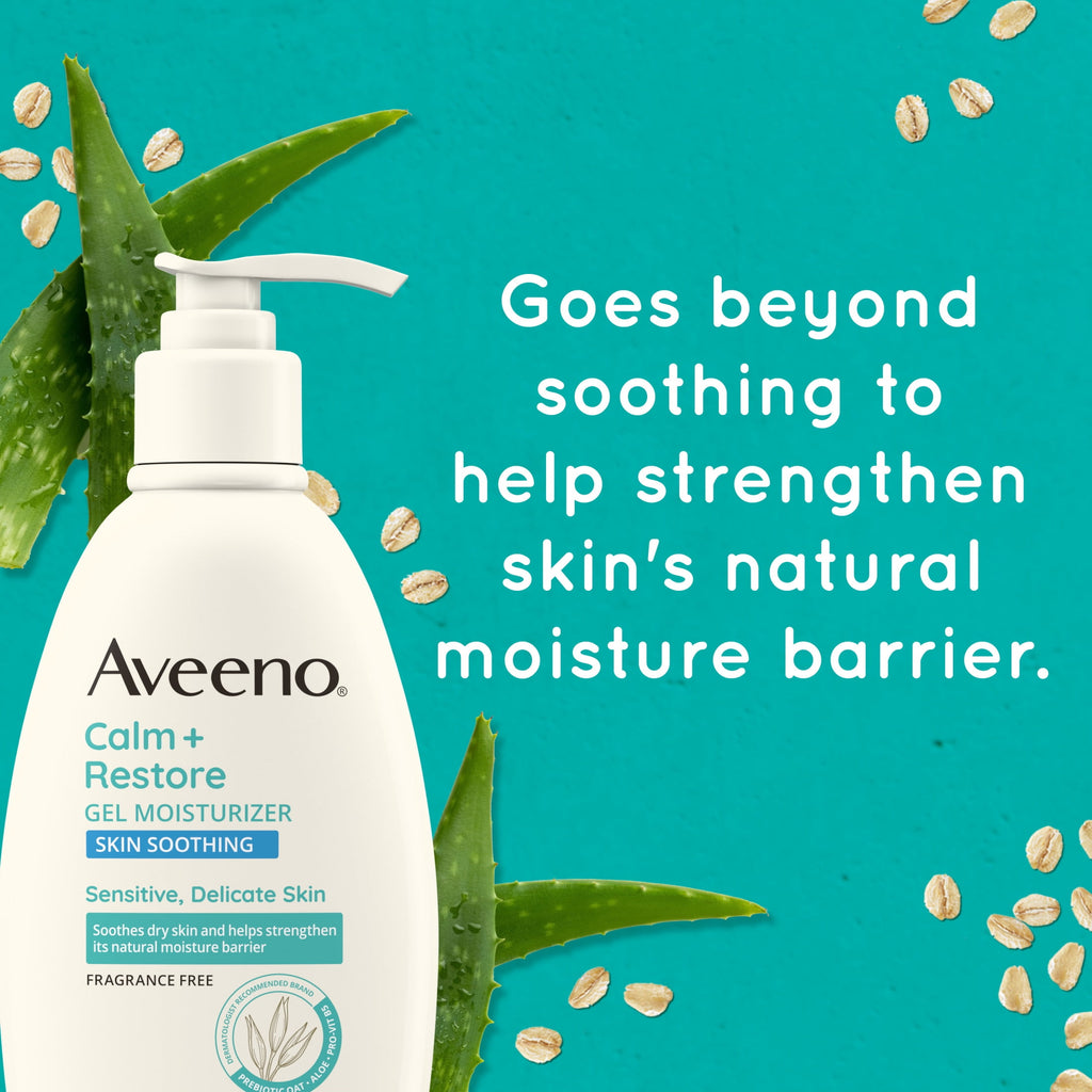 Aveeno Calm + Restore Daily Gel Body Moisturizer, 12 oz
