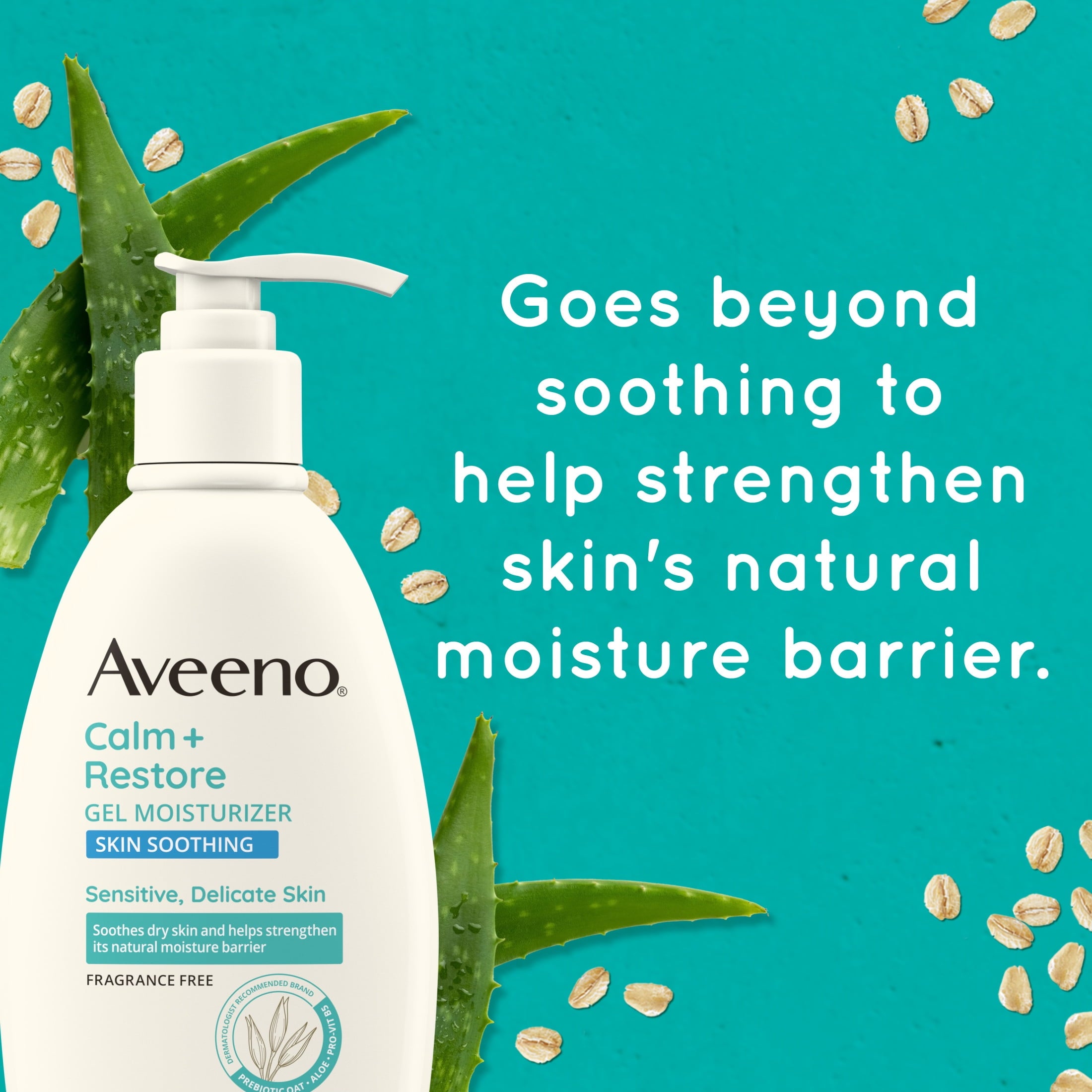 Aveeno Calm + Restore Daily Gel Body Moisturizer, 12 oz