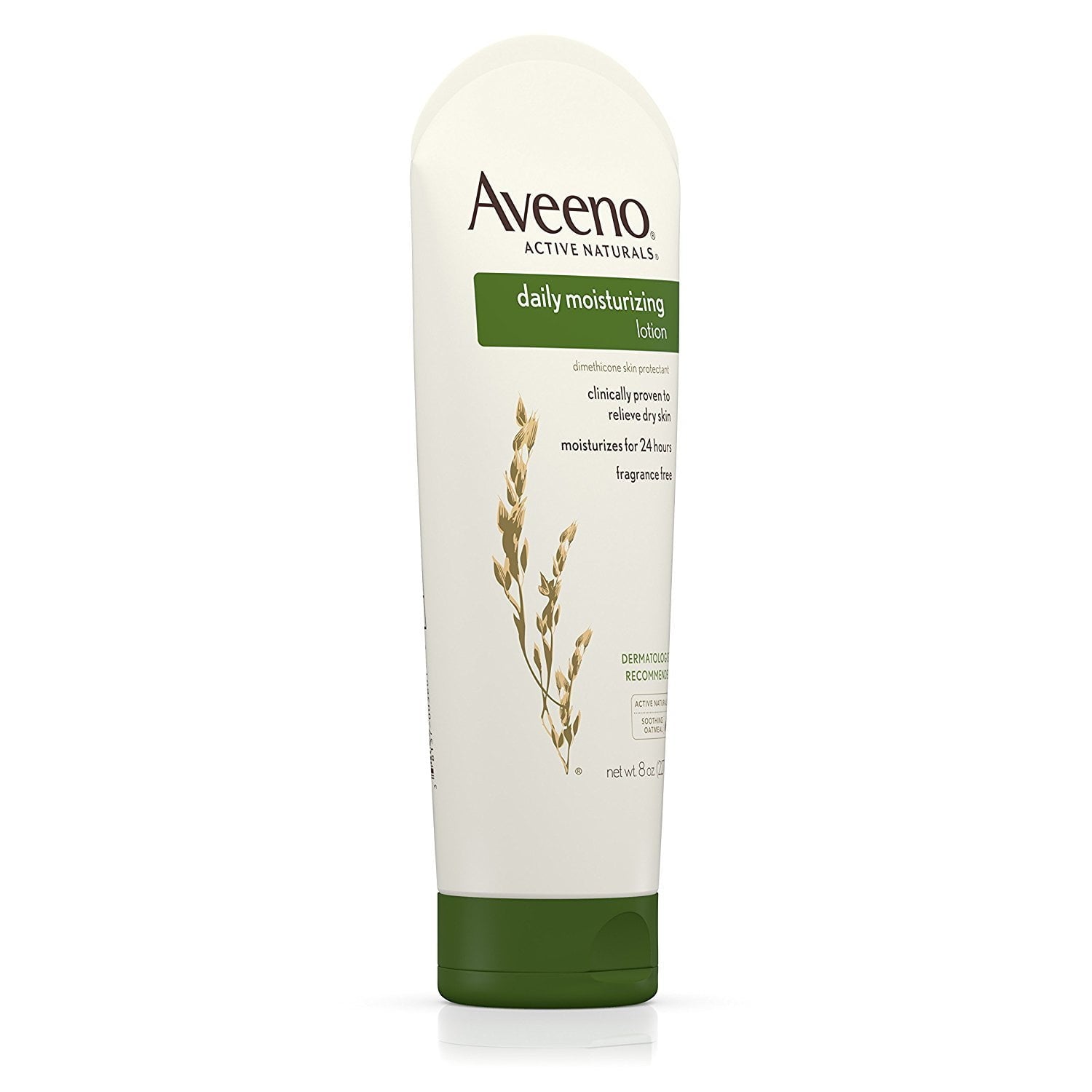 Aveeno Active Naturals Daily Moisturizing Lotion, Fragrance Free, 8 oz (3 Pack) (Bundle)