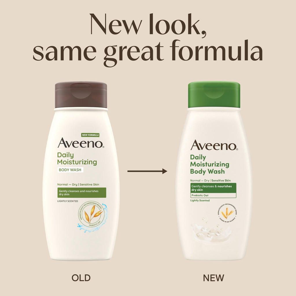Aveeno Daily Moisturizing Body Wash for Dry + Sensitive Skin, 12 fl. oz