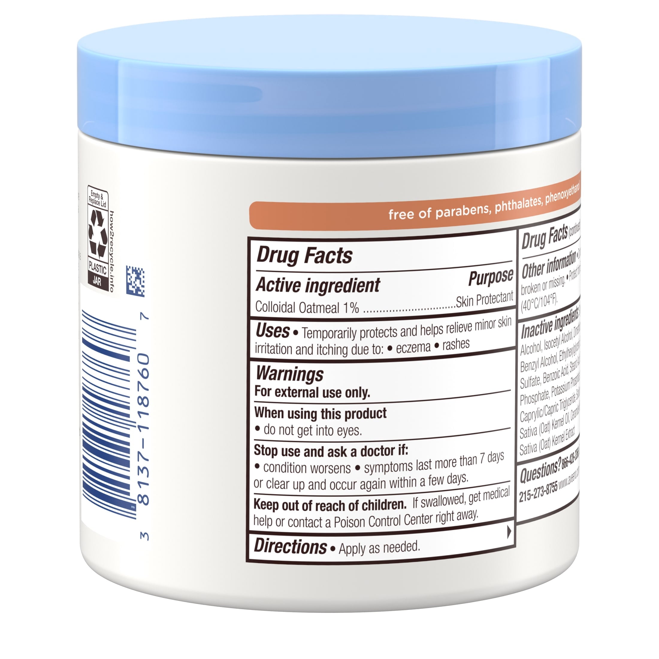 Aveeno Baby Eczema Therapy Nighttime Body Balm, Colloidal Oatmeal, 5.5 oz
