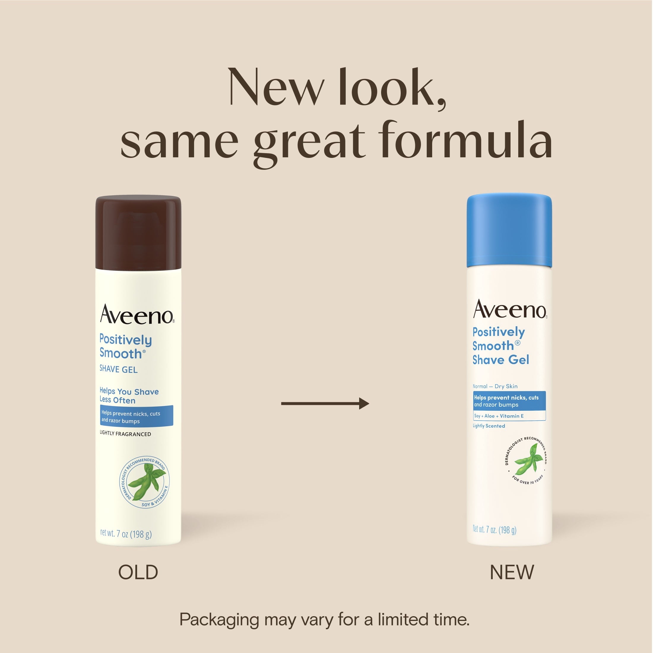 Aveeno Positively Smooth Shaving Gel with Aloe, Shave Cream for Men and Women, Lightly Scented, 7 oz