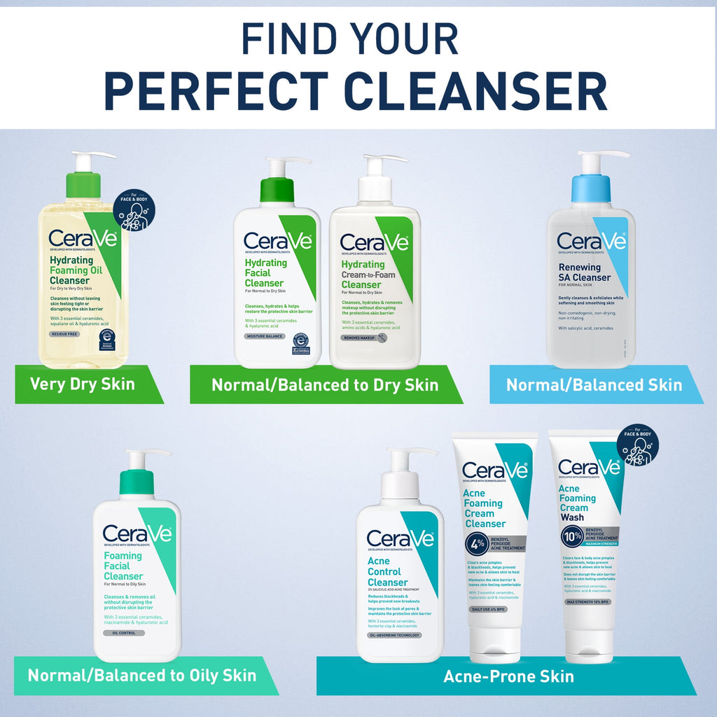 CeraVe Renewing SA Cleanser for Rough & Bumpy Skin, 8 fl oz