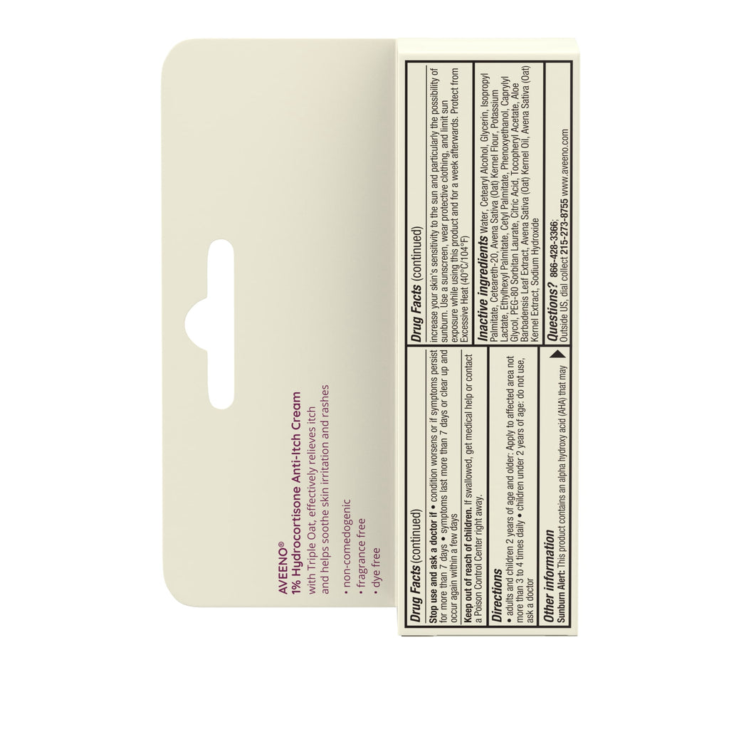 Aveeno Maximum Strength 1% Hydrocortisone Anti-Itch Relief Cream, 1 oz