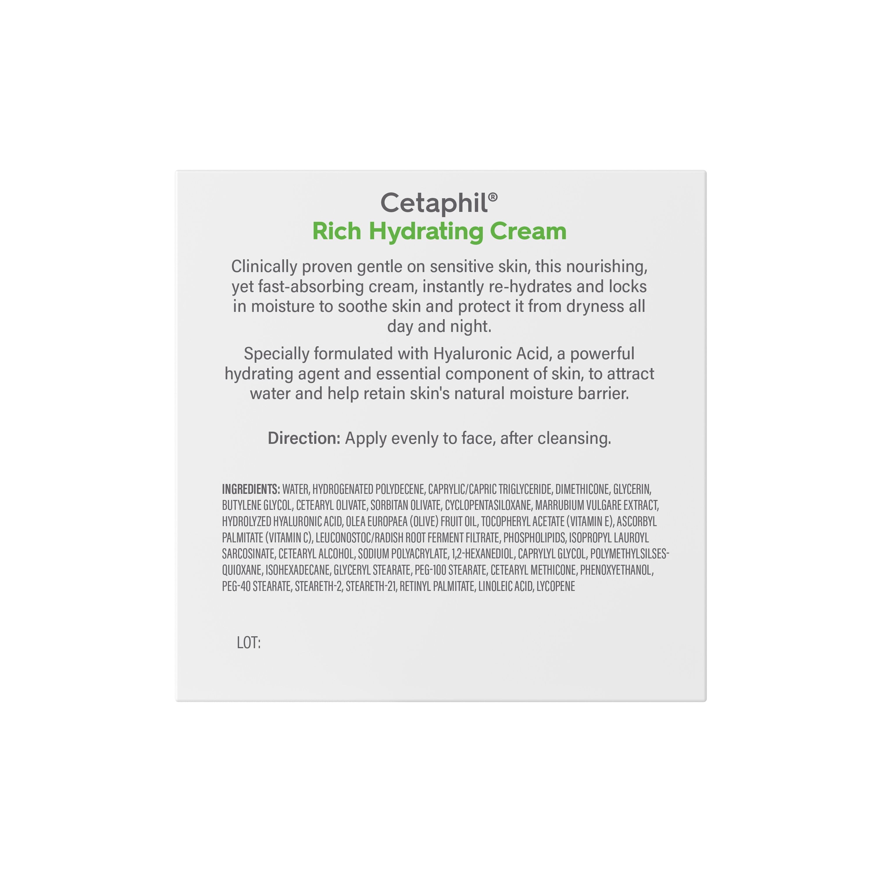 Cetaphil Rich Hydrating Night Cream - 1.7 oz (Packaging May Vary)