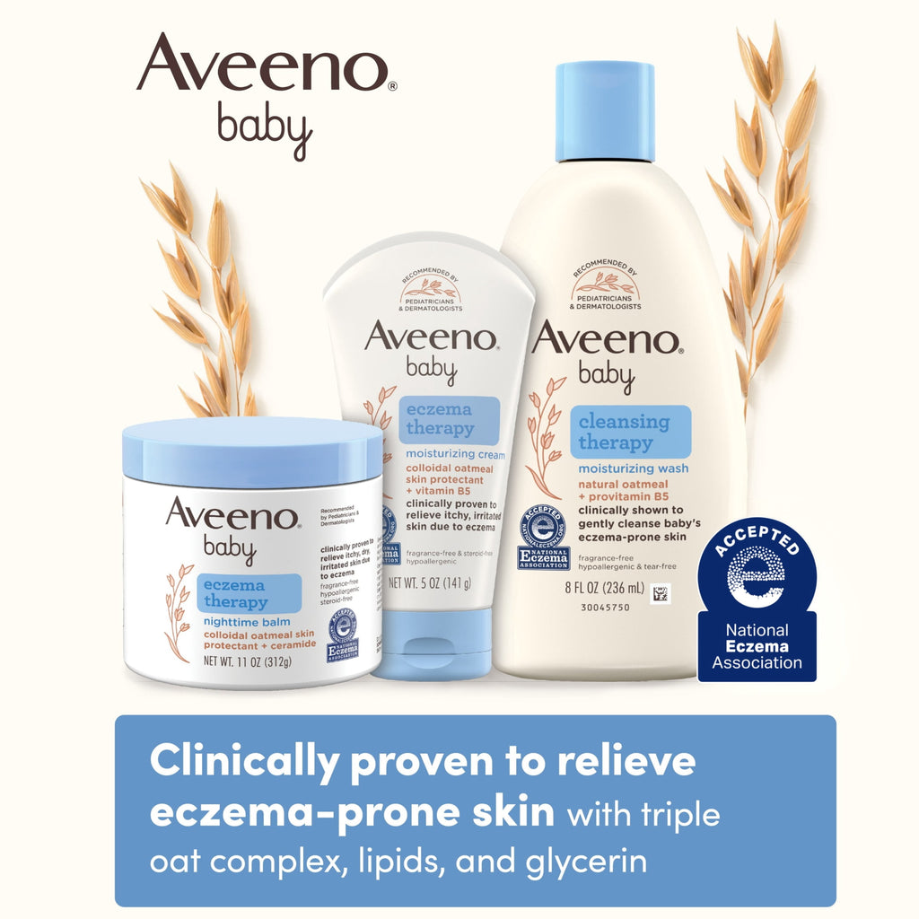 Aveeno Baby Eczema Therapy Nighttime Body Balm, Colloidal Oatmeal, 5.5 oz