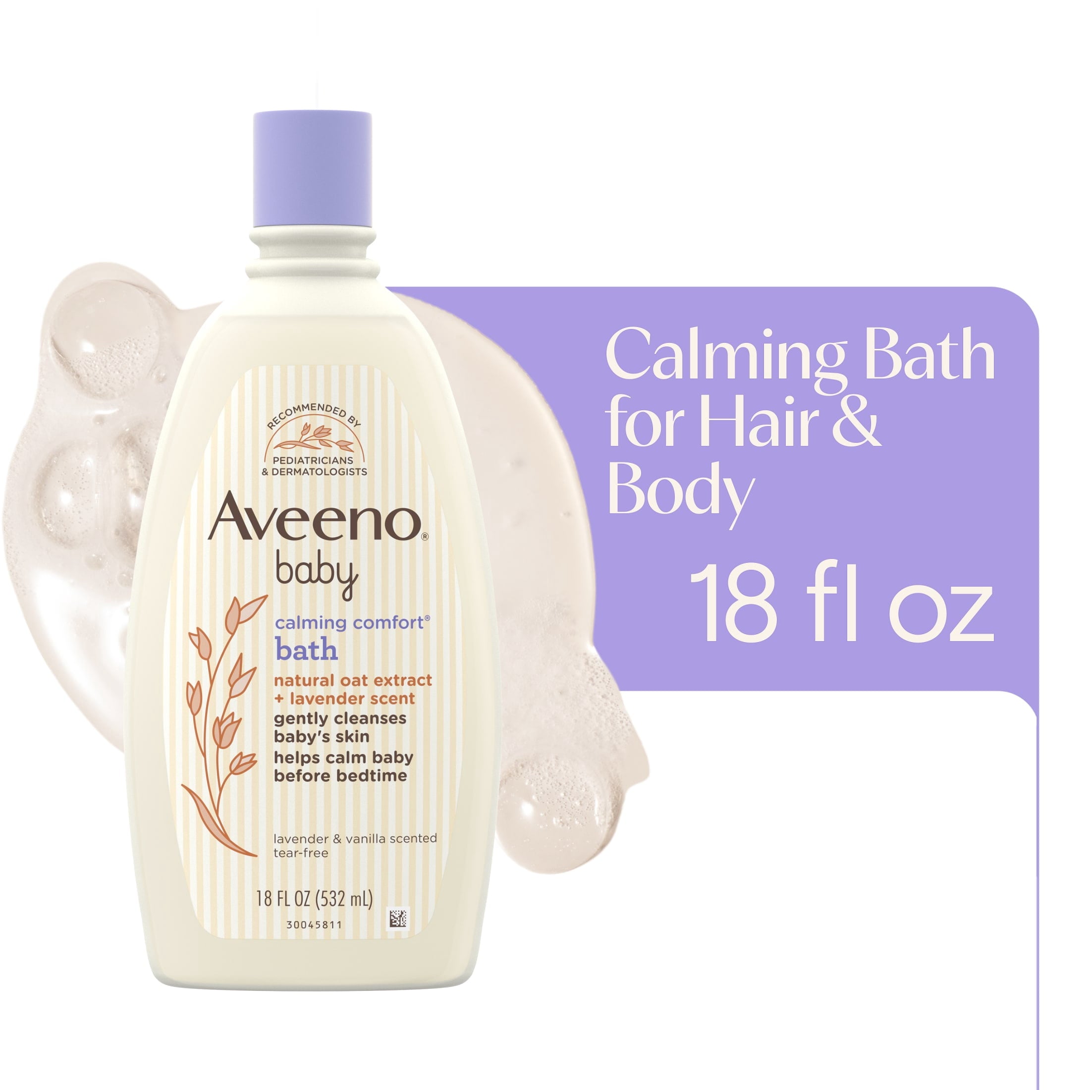 Aveeno Baby Nighttime Calming Comfort Bath, 18 Fl oz
