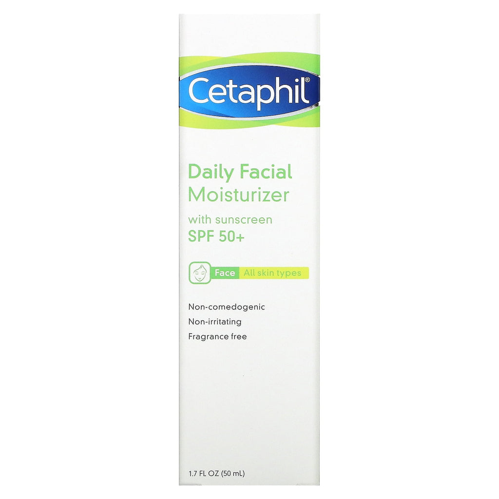Cetaphil, Daily Facial Moisturizer, SPF 50+, 1.7 fl oz (50 ml)