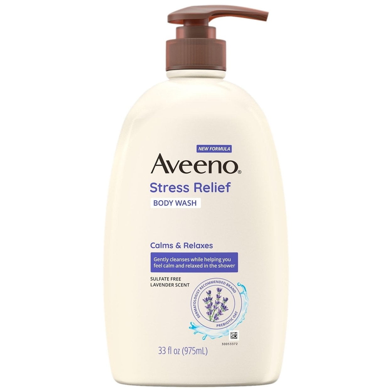 Aveeno Stress Relief Body Wash w/ Lavender & Chamomile, 33 Fluid Ounce (2 Pack)