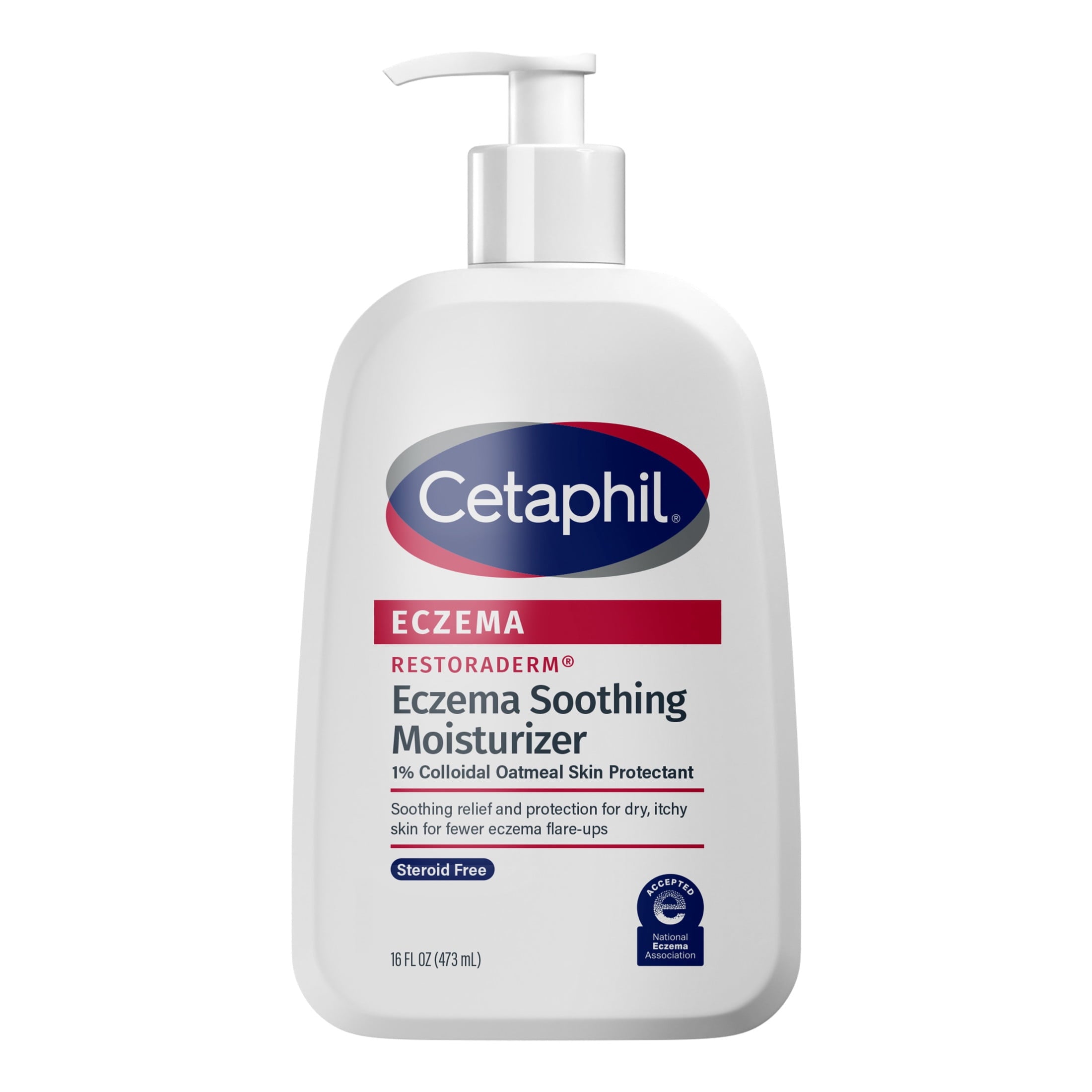 (3 pack) Cetaphil Eczema Restoraderm Soothing Moisturizer for Dry Itchy Skin, Unscented, 16 fl oz