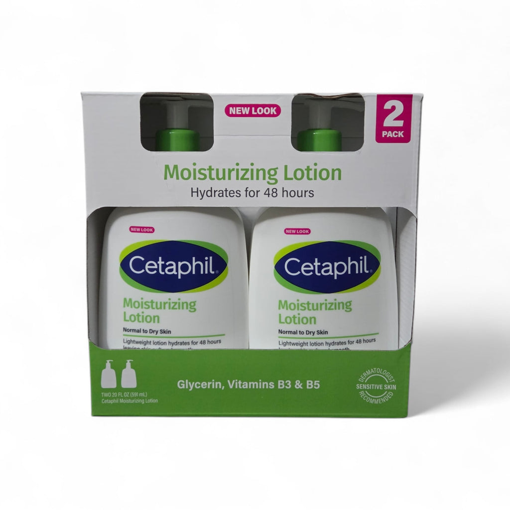 Cetaphil Moisturizing Lotion, Normal to Dry Skin, 20 fl oz, 2 Pack