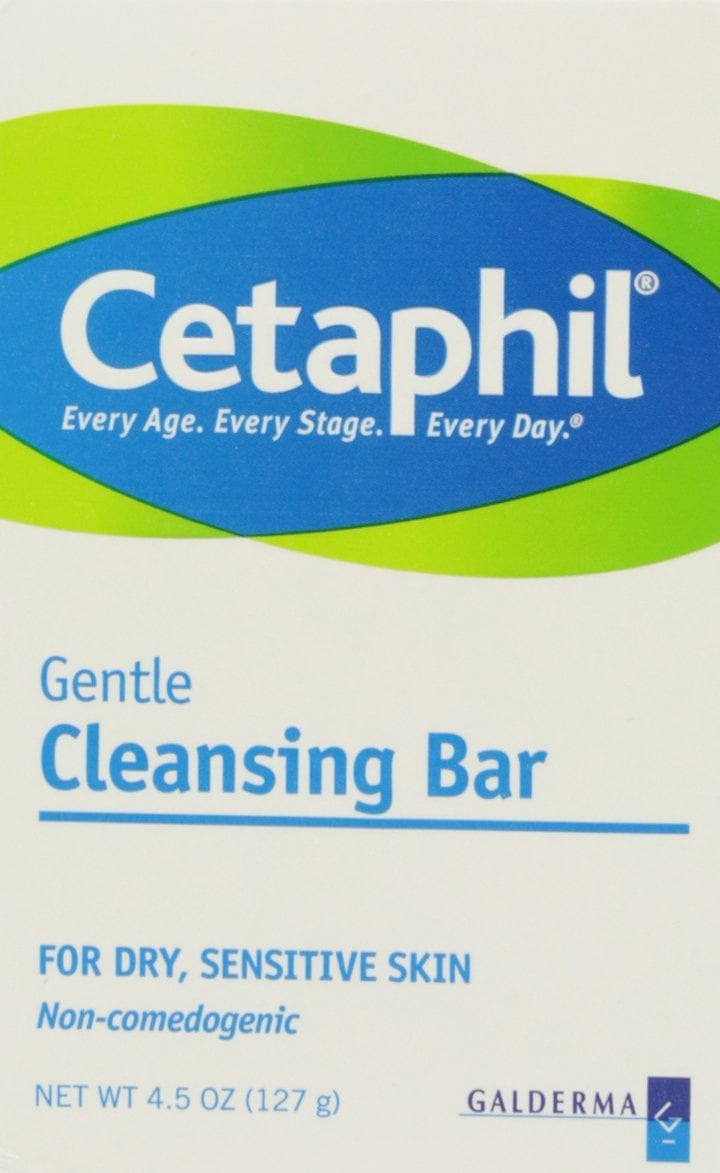 Cetaphil Gentle Cleansing Bar for Dry/Sensitive Skin 4.50 oz (Pack of 6)