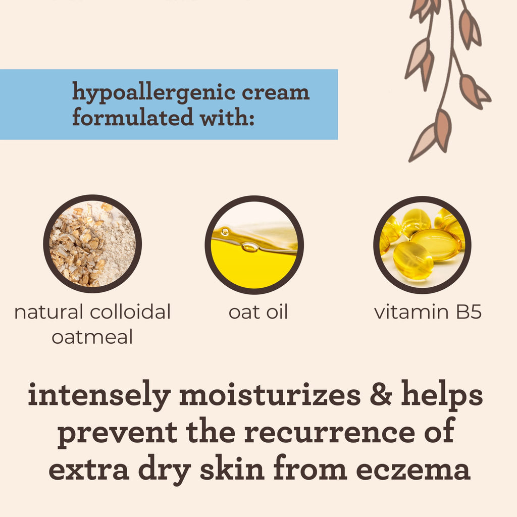 (2 pack) Aveeno Baby Eczema Therapy Moisturizing Cream Body Lotion with Oatmeal, 5 oz