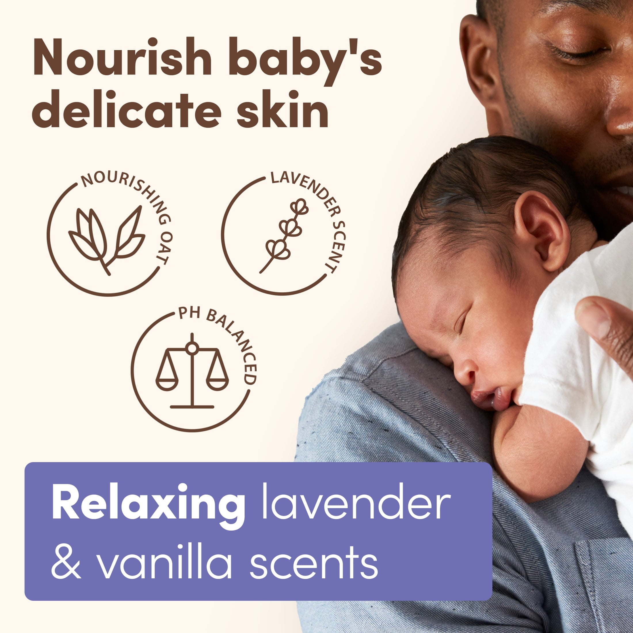 (3 pack) Aveeno Baby Calming Comfort Moisturizing Bedtime Body Lotion for Baby and Toddler, 18 fl oz