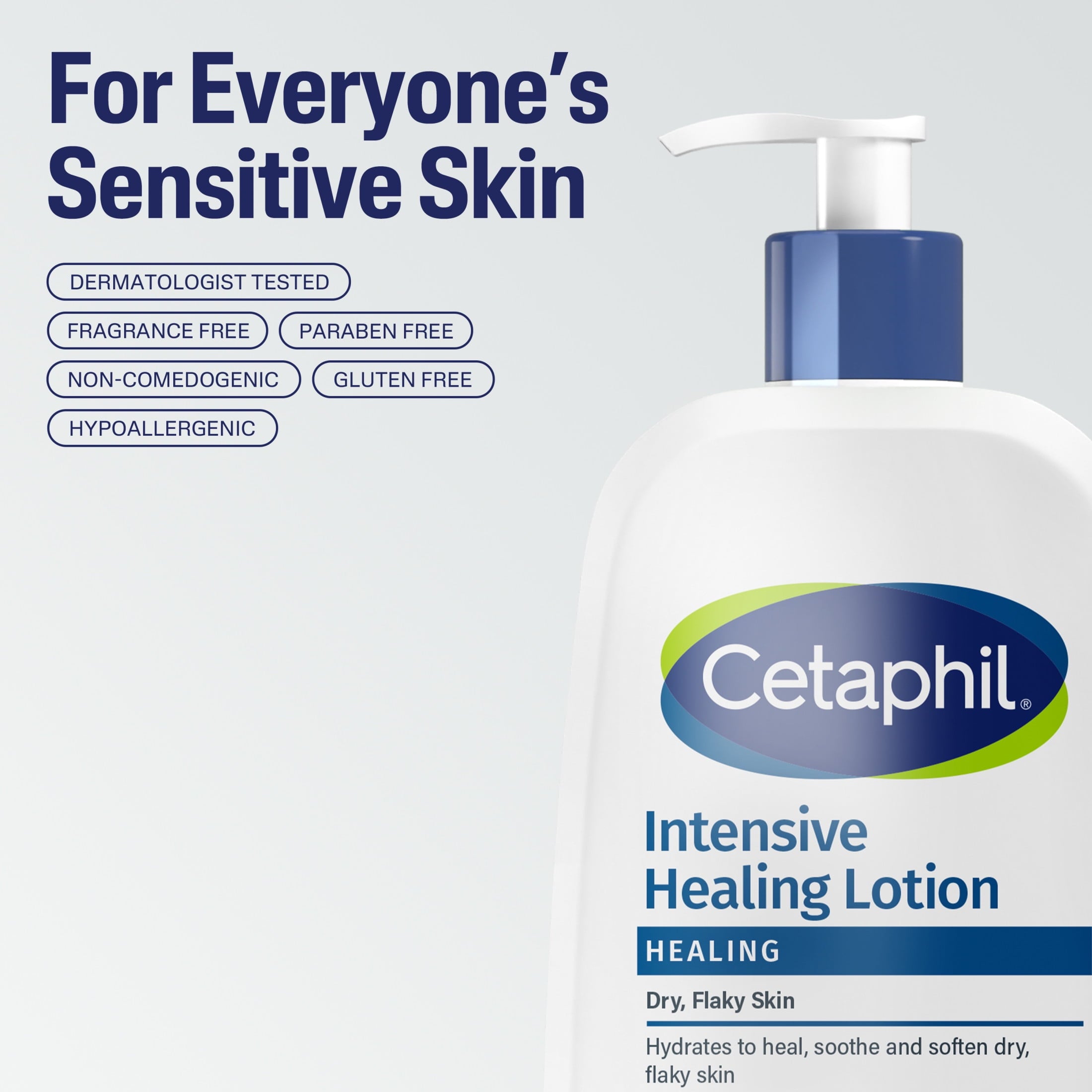 Cetaphil Intensive Healing Lotion with Ceramides, For Dry, Rough, Flaky Skin, 16 oz