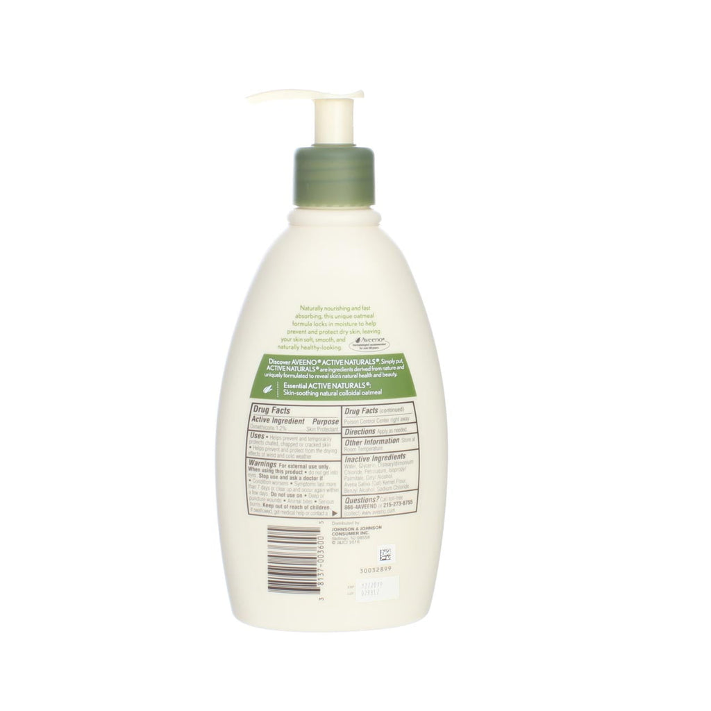 AVEENO Active Naturals Daily Moisturizing Lotion, Fragrance Free 12 oz (Pack of 2)