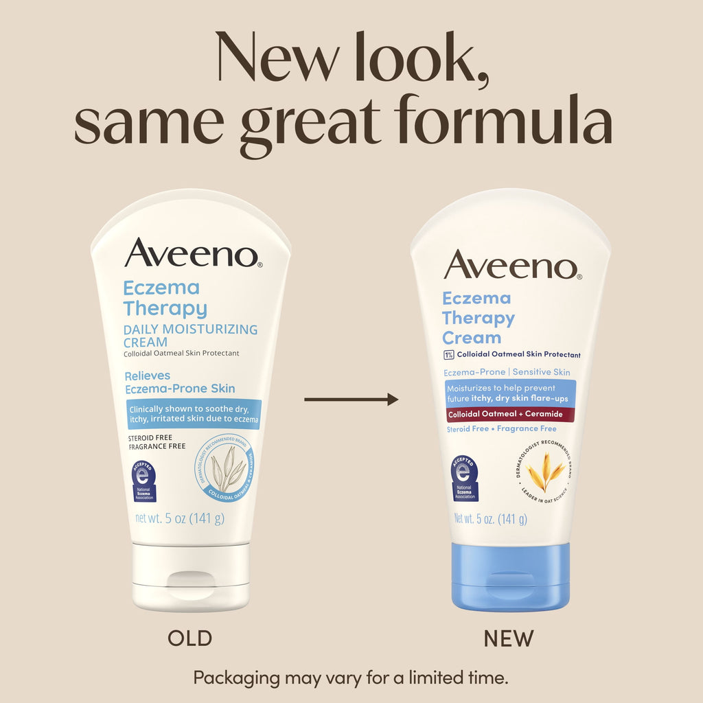 Aveeno Eczema Therapy Daily Soothing Body Cream, Steroid-Free, 5 oz