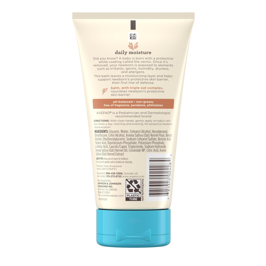 Aveeno Baby Healthy Start Newborn Baby Body Balm, Hypoallergenic, 5 oz
