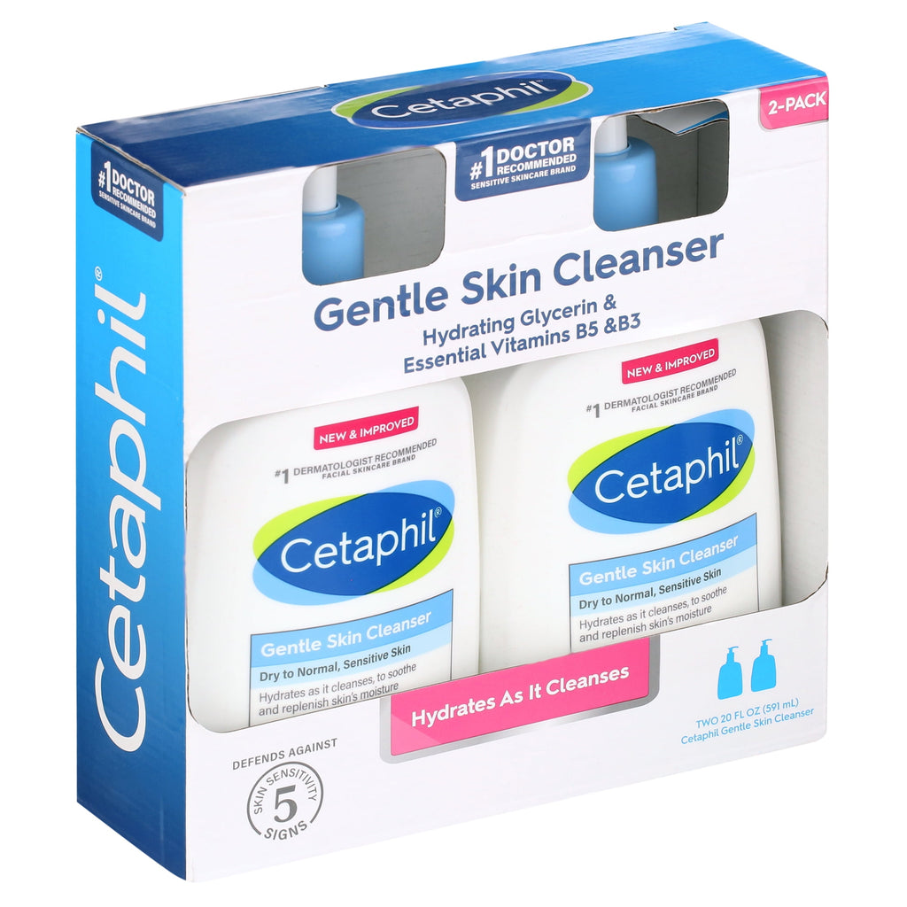 Cetaphil Gentle Skin Cleanser, 20 Oz, 2 Ct