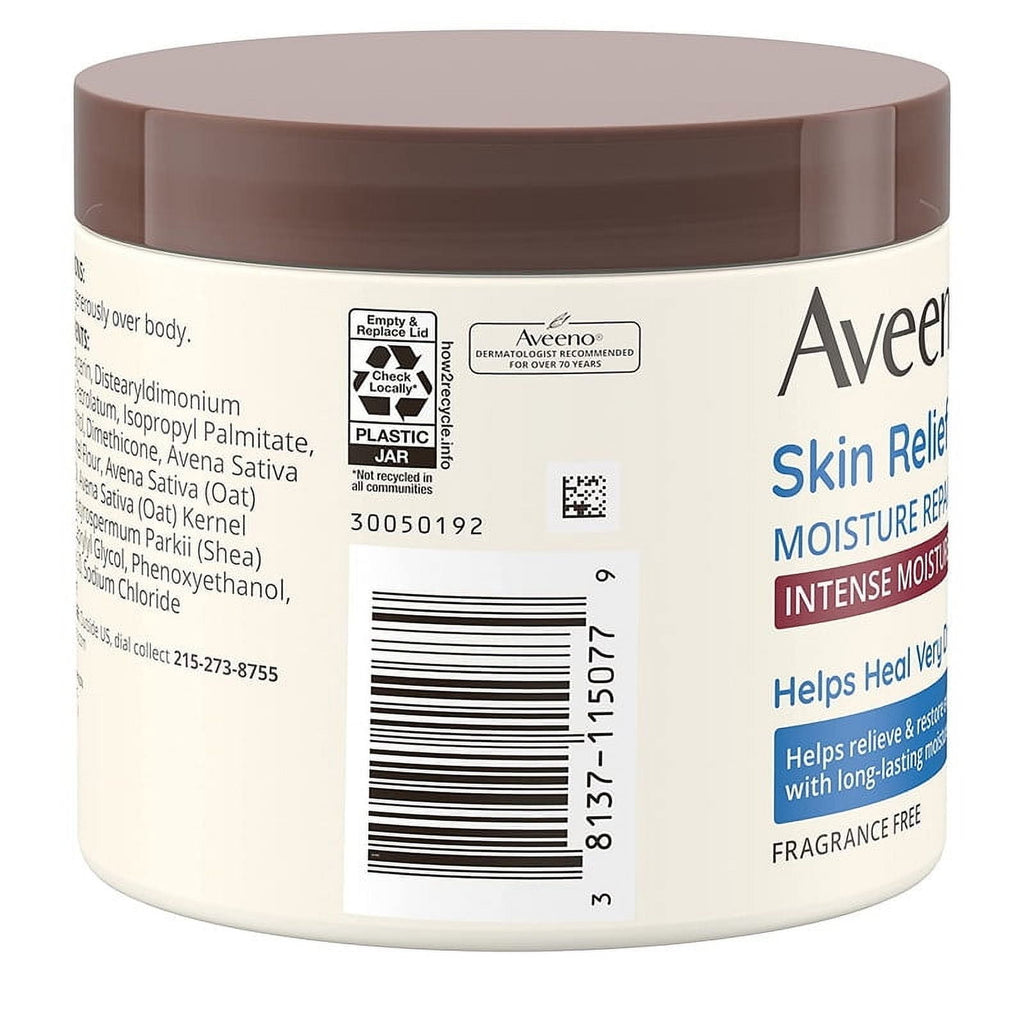 Aveeno Skin Relief Moisturizing Cream Extra-Dry Skin, 11 oz, 3 Pack