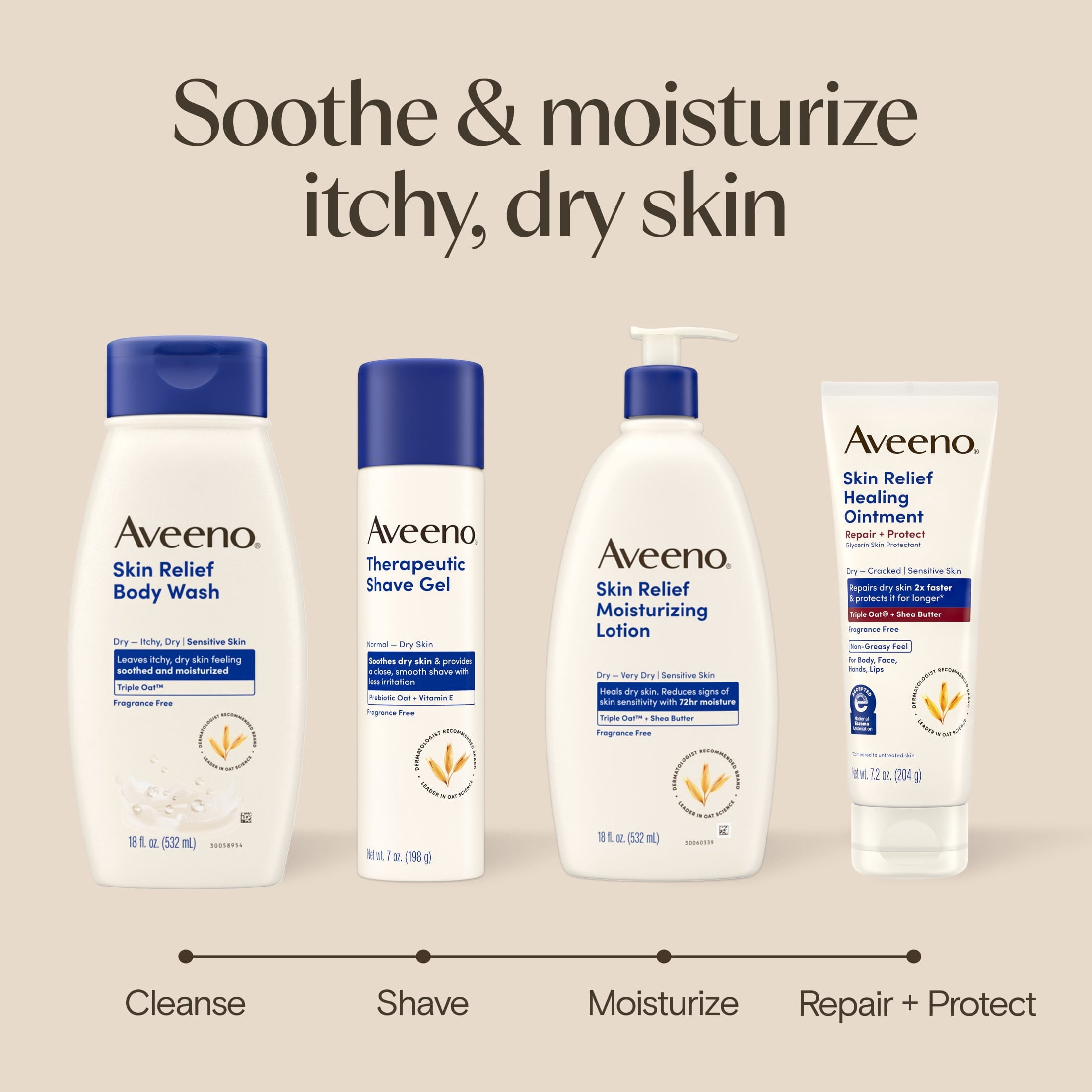 Aveeno Therapeutic Shave Gel, Fragrance-Free, 7 oz