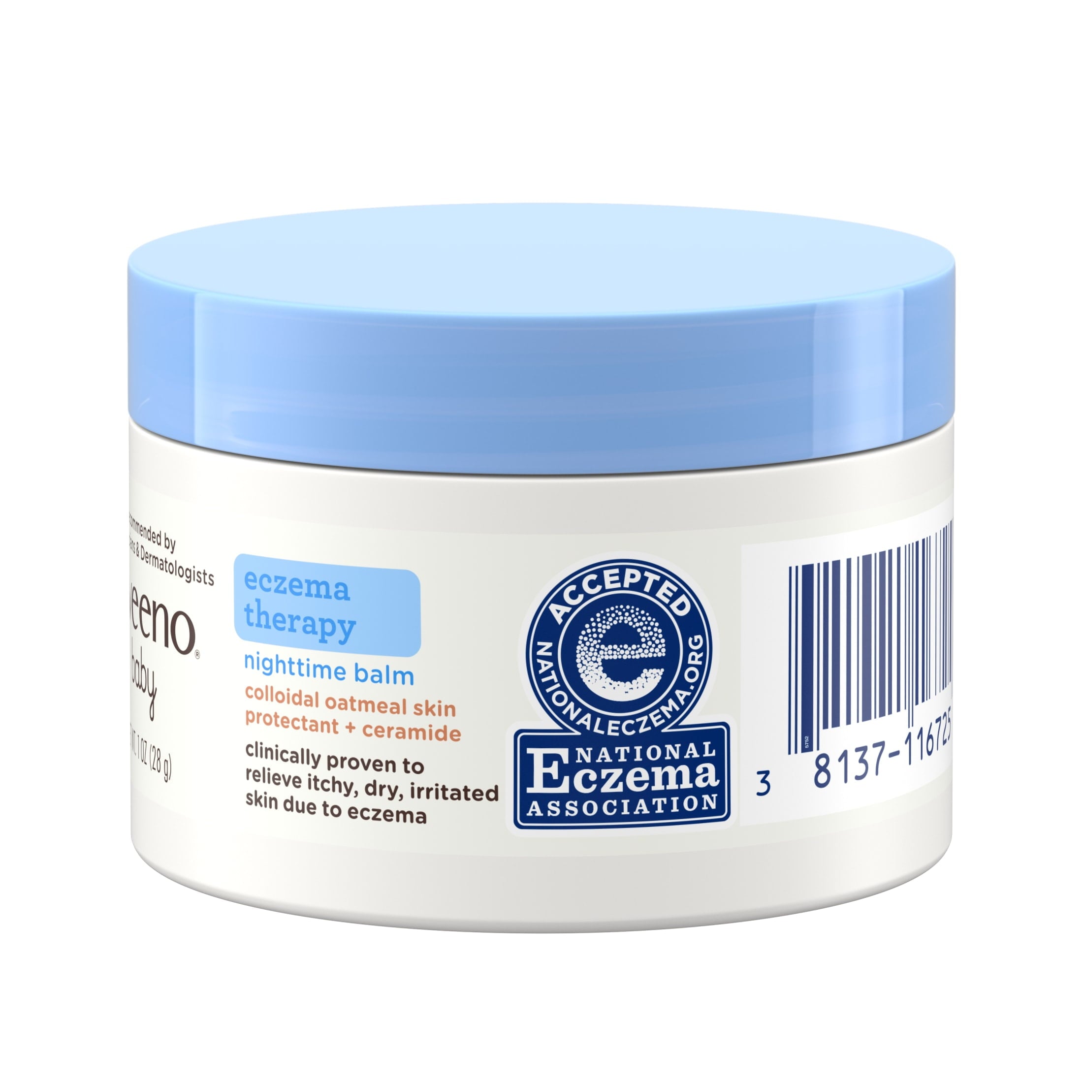 Aveeno Baby Eczema Therapy Nighttime Balm, Travel Size, 1 oz