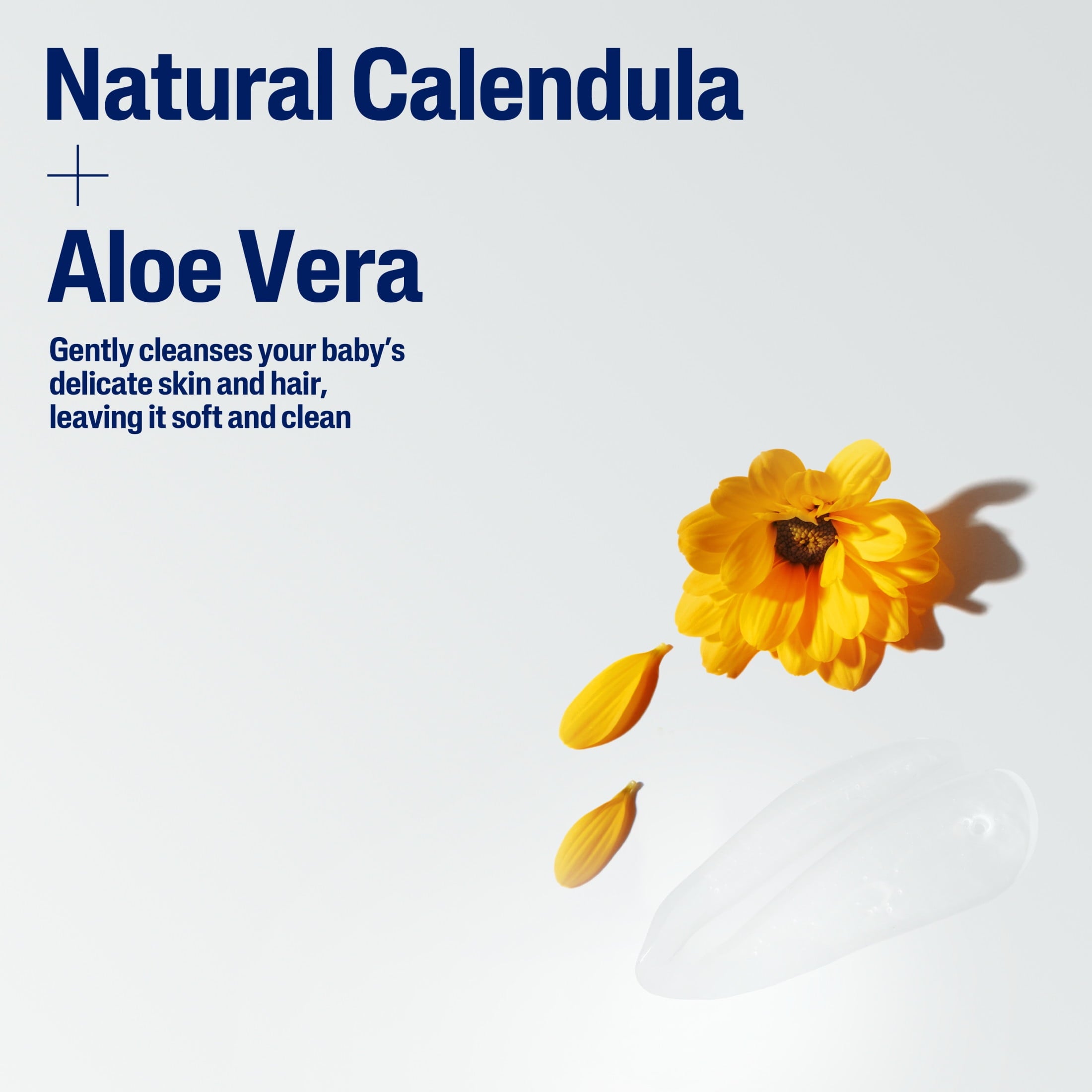 (2 pack) Cetaphil Baby Moisturizing Shampoo and Body Wash with Aloe Vera&nbsp;and Natural Calendula, 13.5 fl oz