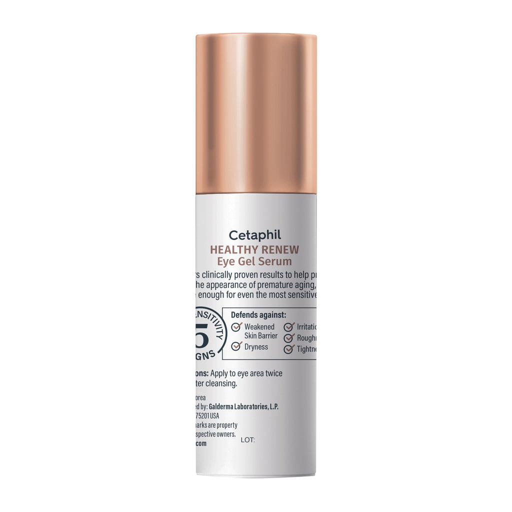 Cetaphil Healthy Renew Eye Gel Serum for Sensitive Skin with Purified Peptides, 0.5 oz