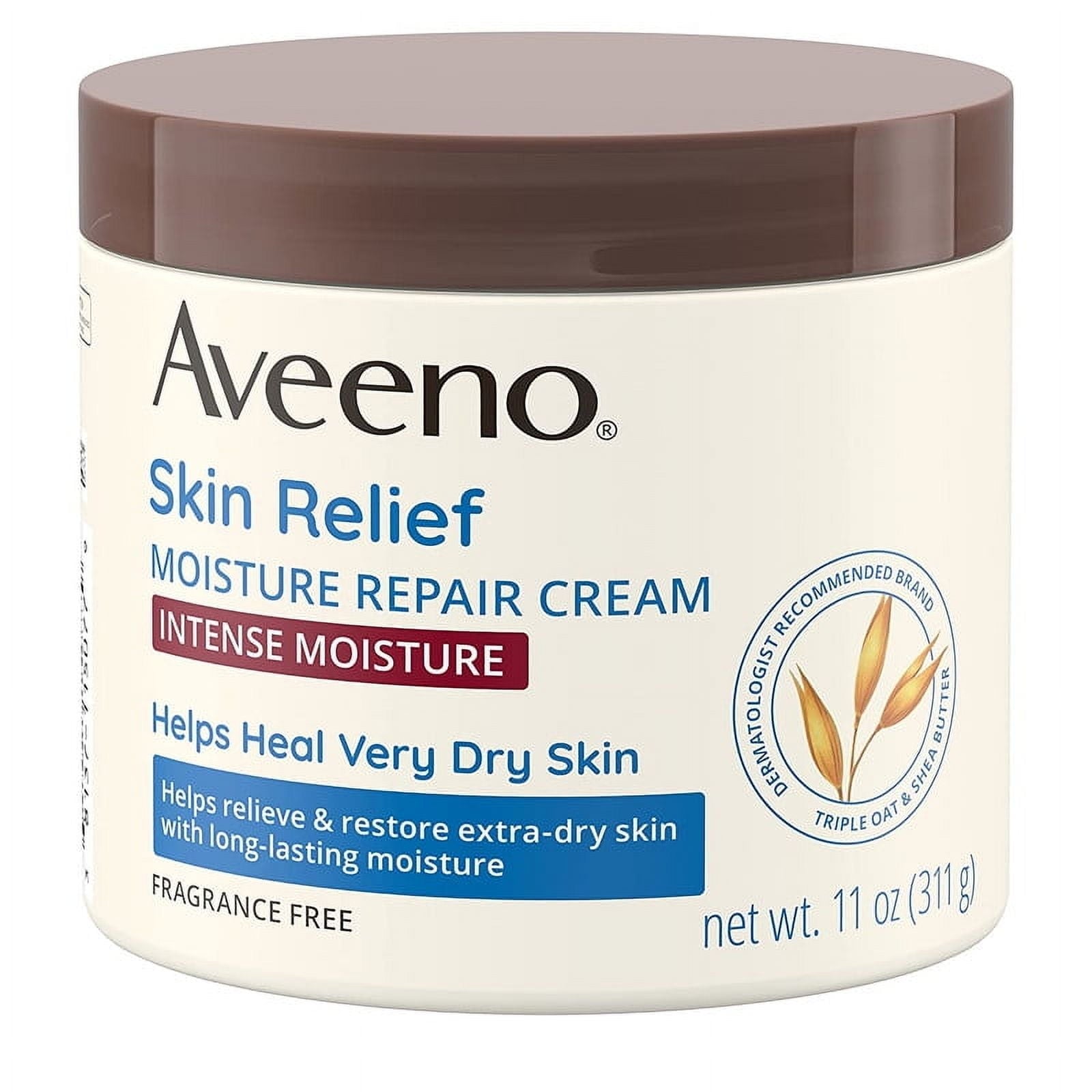 Aveeno Skin Relief Moisturizing Cream Extra-Dry Skin, 11 oz, 3 Pack