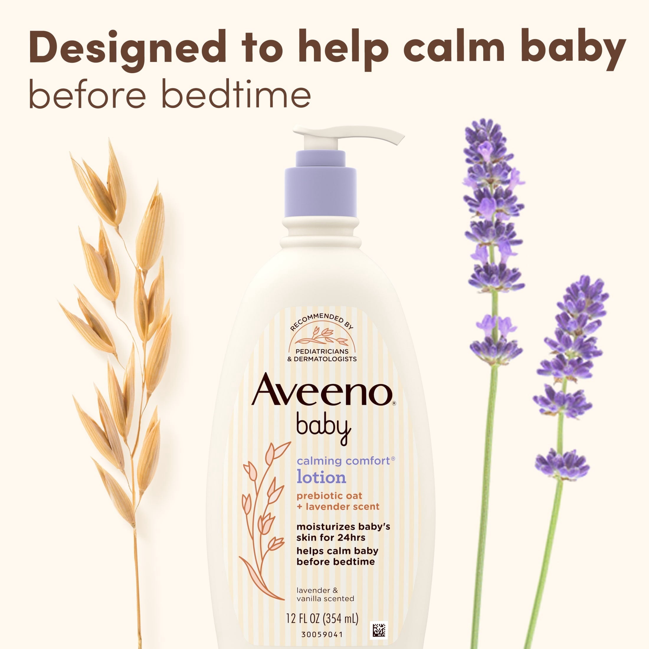Aveeno Baby Calming Comfort Moisturizing Bedtime Lotion, 12 fl. oz