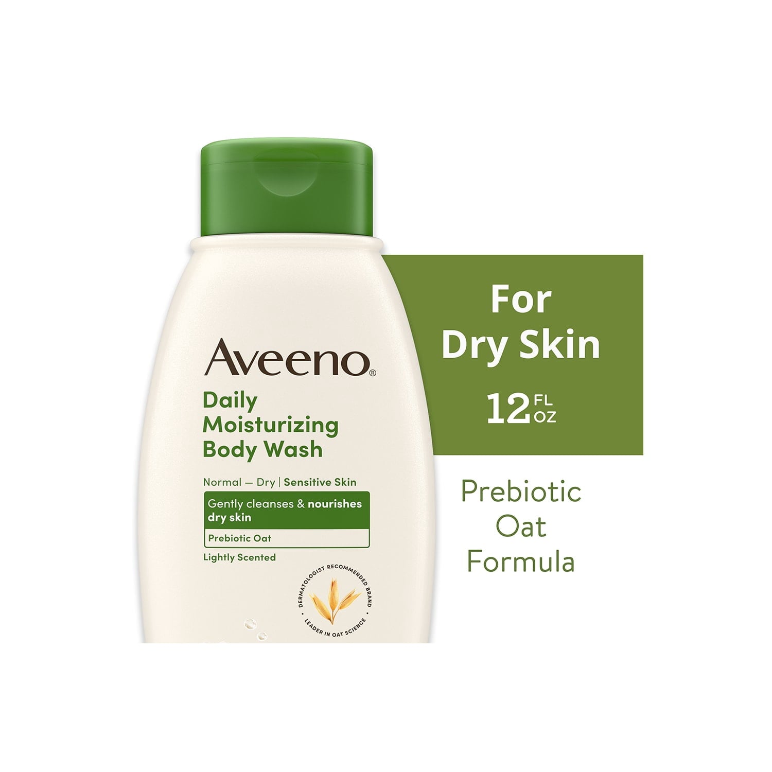 Aveeno Daily Moisturizing Body Wash for Dry + Sensitive Skin, 12 fl. oz
