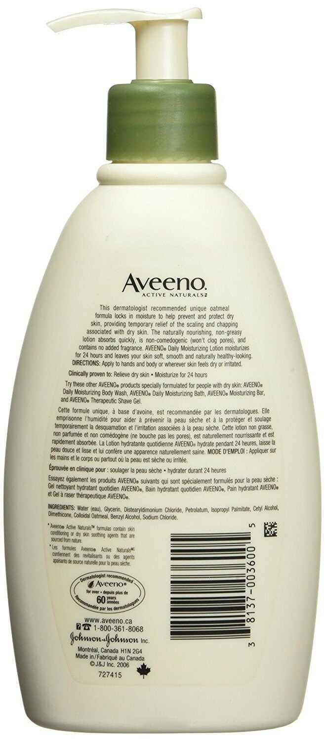 Aveeno Active Naturals Daily Moisturizing Lotion, 12 oz
