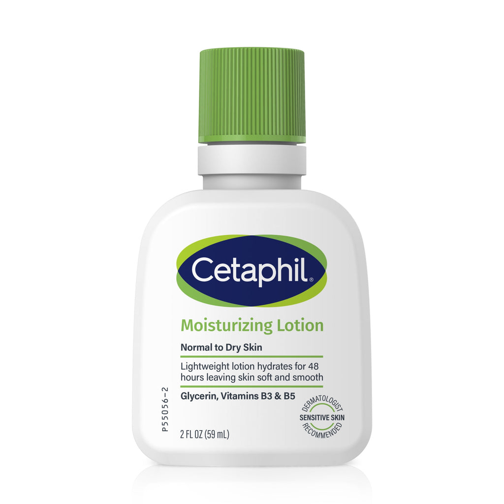 (3 pack) Cetaphil Travel Size Moisturizing Lotion for Dry to Normal Skin, Unscented, 2 fl oz