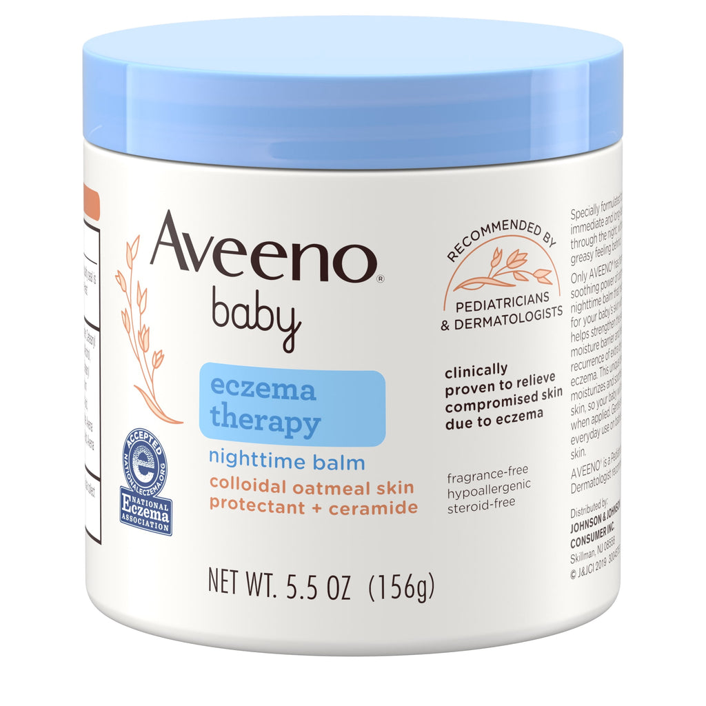 Aveeno Baby Eczema Therapy Nighttime Body Balm, Colloidal Oatmeal, 5.5 oz