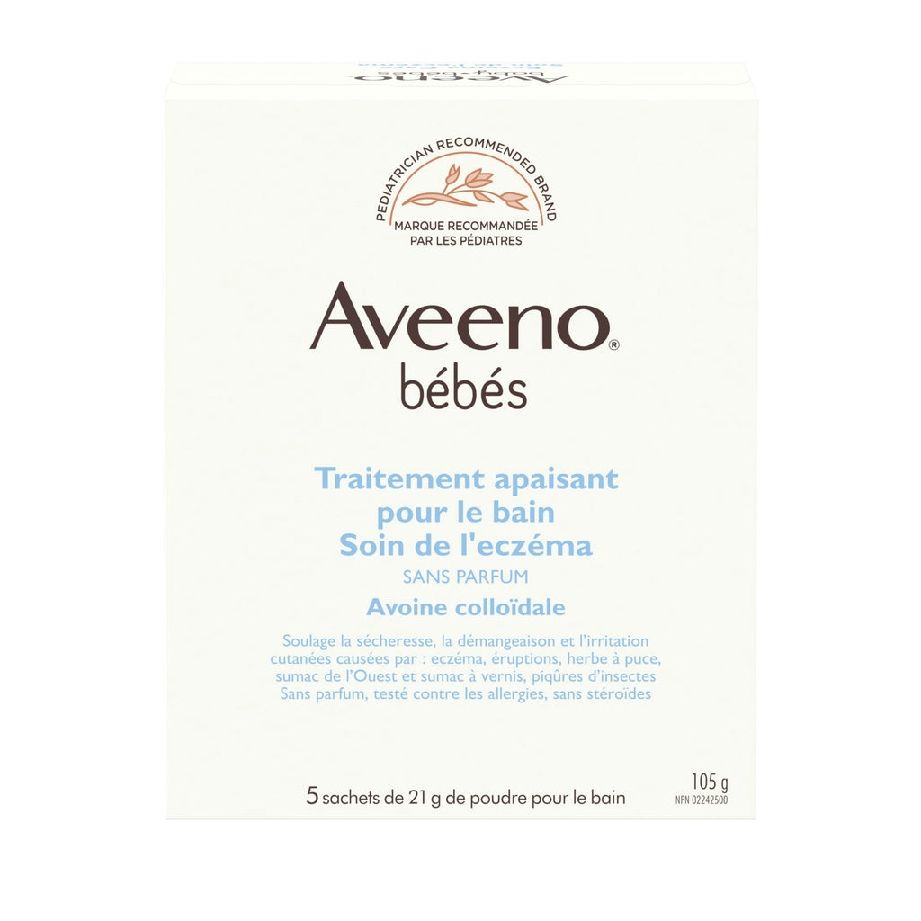 Aveeno Baby Eczema Therapy Soothing Bath Treatment, Oatmeal, 5 Count