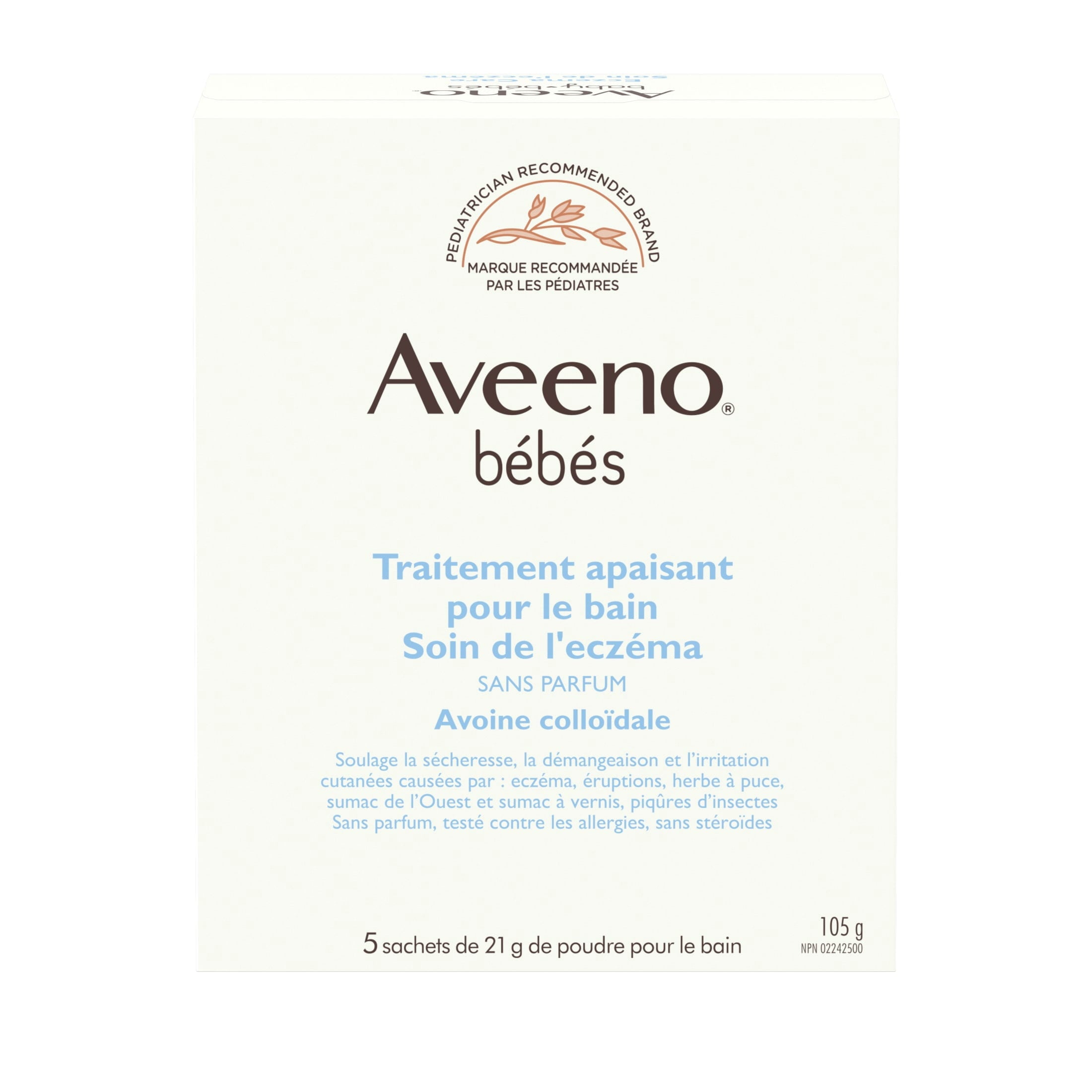 Aveeno Baby Eczema Therapy Soothing Bath Treatment, Oatmeal, 5 Count