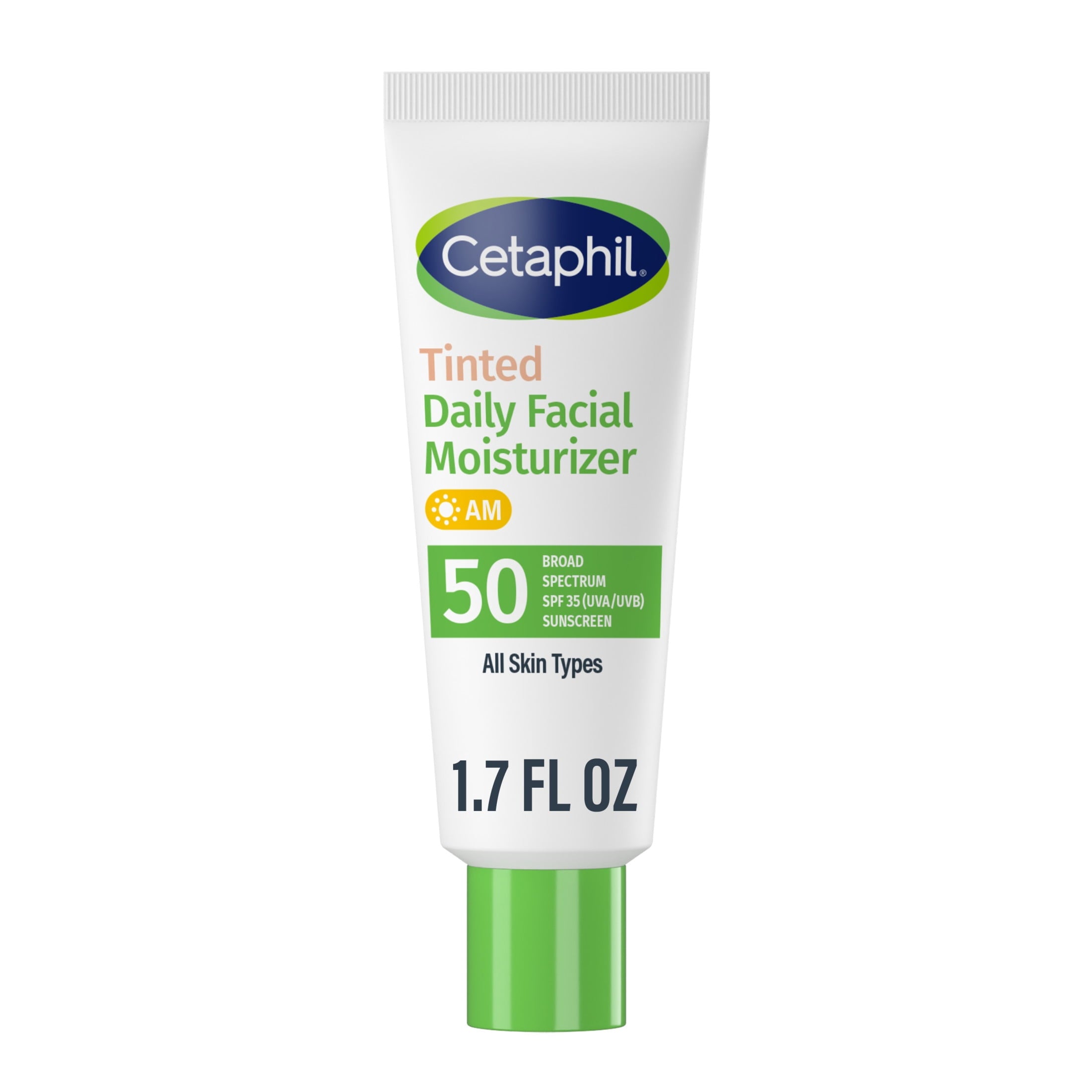 Cetaphil Tinted Daily Facial Moisturizer, Broad Spectrum SPF 50 Lotion for Face, 1.7 fl oz